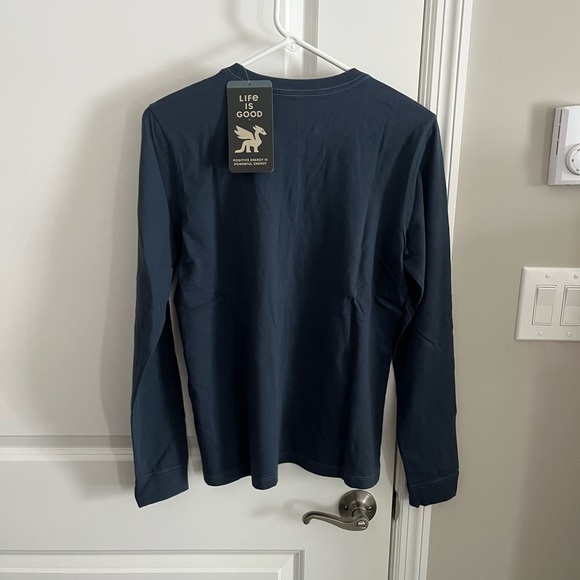 Life Is Good Navy Silent Night Long Sleeve Tee - Picture 2 of 6